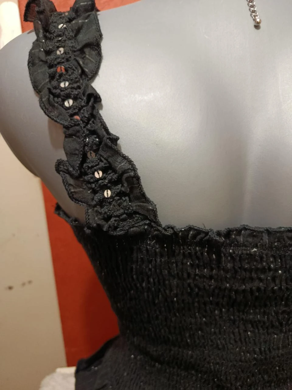 Vestido longo brilhante Nj couture tamanho G – photo 9